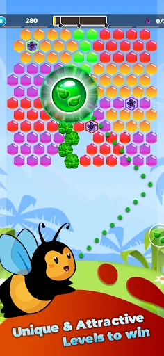 Bubble Honey Shooter ডাউনলোড করুন – সেরা পাজল গেম ফ্রি - Screenshot 2