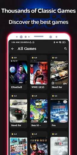 PSP Games Library Hub ডাউনলোড করুন – ক্লাসিক গেমের বিশাল সংগ্রহ - Screenshot 2