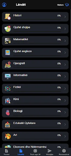 Semi + Matura Kosovë ডাউনলোড করুন – সেরা প্রস্তুতি অ্যাপ - Screenshot 7