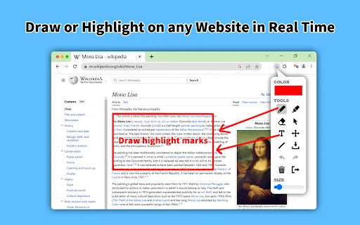 Page Marker – Web Paint on Pages ডাউনলোড করুন – ব্রাউজারে আঁকার সেরা টুল - Screenshot 1