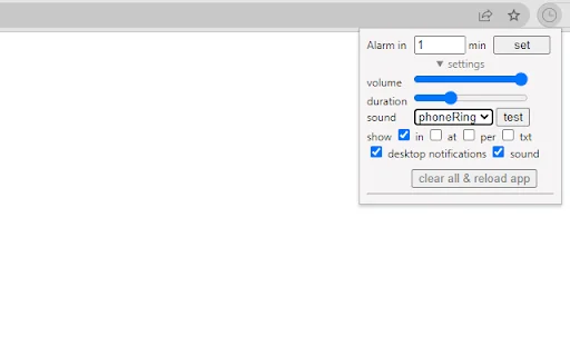 Lightweight Alarm Clock for Chrome – Simple & Efficient Timer - Screenshot 4