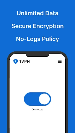 1VPN ডাউনলোড করুন – দ্রুত এবং নিরাপদ ভিপিএন অ্যাপ - Screenshot 1