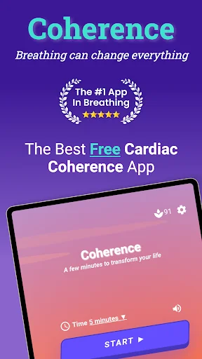 Cardiac Coherence Breathing অ্যাপ ডাউনলোড করুন – মানসিক প্রশান্তি ও স্বাস্থ্যের জন্য সেরা - Screenshot 9
