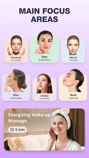 Face Yoga Exercise & Face Lift ডাউনলোড করুন – প্রাকৃতিক উপায়ে ত্বক সুন্দর করুন - Screenshot 2
