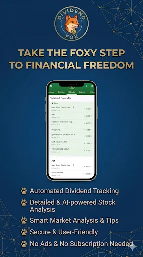 Dividend-Fox ডাউনলোড করুন: আপনার স্টক পোর্টফোলিও ট্র্যাক করুন - Screenshot 6