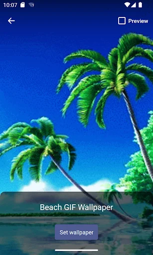 Beach GIF Wallpaper ডাউনলোড করুন – সমুদ্রের ঢেউয়ের লাইভ ওয়ালপেপার - Screenshot 1