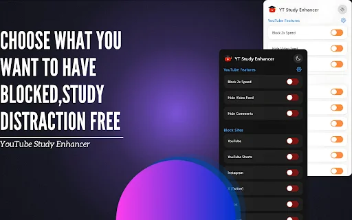 YouTube Study Enhancer ডাউনলোড করুন – পড়াশোনায় মনোযোগ বাড়ান - Screenshot 1
