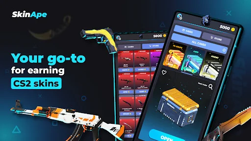 SkinApe CSGO ডাউনলোড করুন – বিনামূল্যে CS2 স্কিনস জিতুন - Screenshot 1