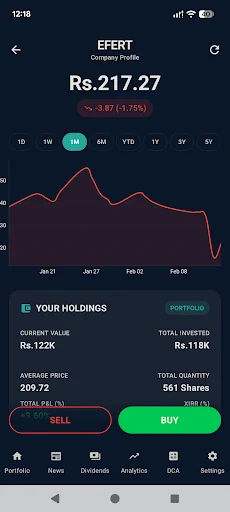 FolioSync – PSX পোর্টফোলিও ডাউনলোড করুন – পাকিস্তান স্টক এক্সচেঞ্জ ট্র্যাকার - Screenshot 4