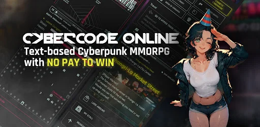 CyberCode Online ডাউনলোড করুন – সেরা সাইবারপাঙ্ক টেক্সট RPG গেম - Screenshot 1
