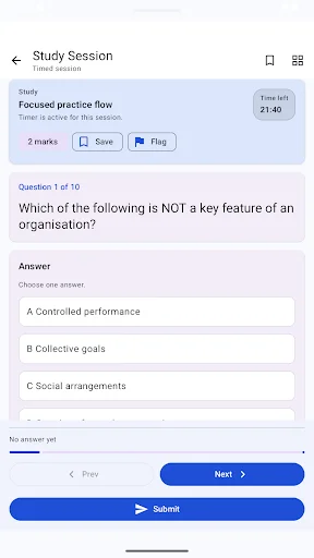 ACCA F1 BT Exam Prep ডাউনলোড করুন – সাফল্যের সেরা মাধ্যম - Screenshot 10