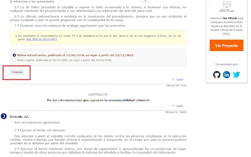 BOE Comparador ডাউনলোড করুন – আইনি পরিবর্তন তুলনা করুন - Screenshot 1