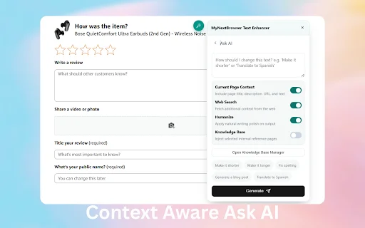 MyNextBrowser ডাউনলোড করুন – সেরা এআই এজেন্ট ও ওয়েব অটোমেশন টুল - Screenshot 4