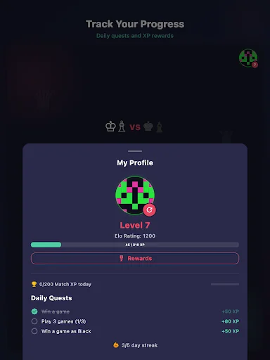 Realtime Chess ডাউনলোড করুন – অনলাইন PvP ও স্মার্ট AI সহ দ্রুত দাবা - Screenshot 10