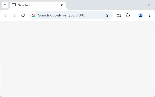 Blank New Tab Page – White Smoke ডাউনলোড করুন – সেরা ব্রাউজার এক্সটেনশন - Screenshot 1