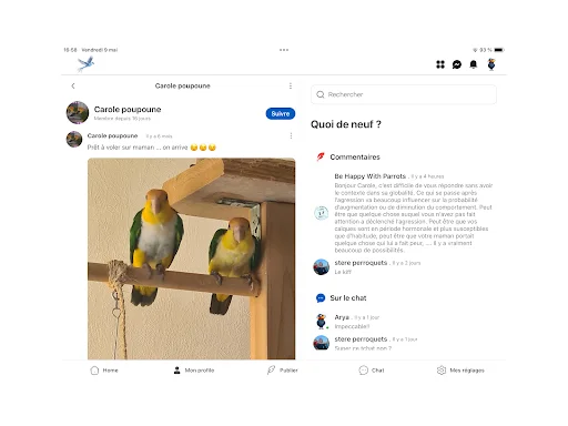 Oiseaux2France ডাউনলোড করুন – পাখি প্রেমীদের জন্য সেরা সামাজিক প্ল্যাটফর্ম - Screenshot 9