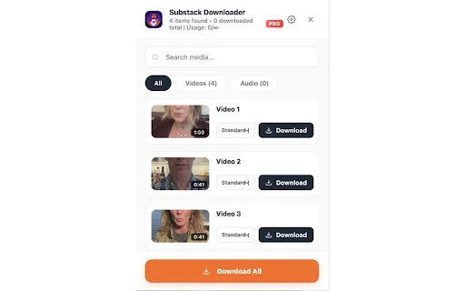 Substack Downloader ডাউনলোড করুন – ভিডিও ও অডিও সেভ করুন - Screenshot 2