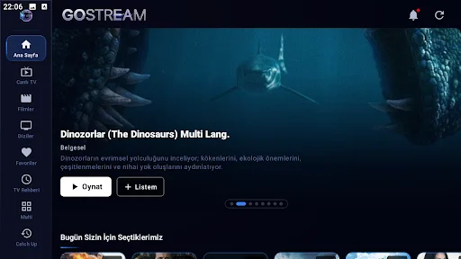GOSTREAM ডাউনলোড করুন – শক্তিশালী এবং আধুনিক মিডিয়া প্লেয়ার - Screenshot 2