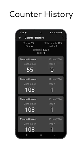 Just Counter Pro ডাউনলোড করুন – নাম জপ করার সেরা ডিজিটাল কাউন্টার - Screenshot 3