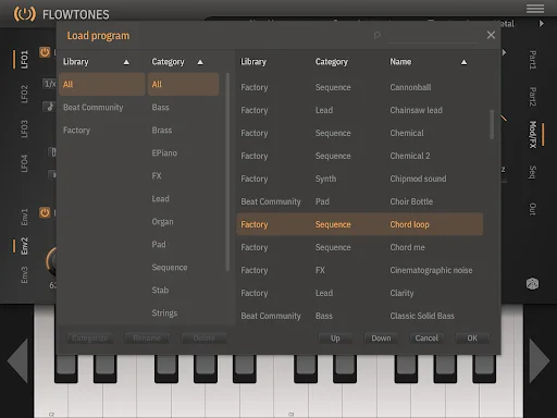 Flowtones ডাউনলোড করুন – অ্যান্ড্রয়েডের সেরা ভার্চুয়াল অ্যানালগ সিন্থেসাইজার - Screenshot 12