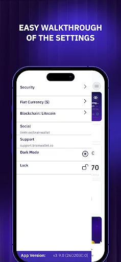 Brainwallet: Litecoin ওয়ালেট ডাউনলোড করুন – দ্রুত এবং নিরাপদ লেনদেন - Screenshot 7