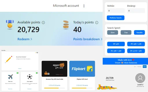 Rewards Search Automator ডাউনলোড করুন – Bing পয়েন্ট অর্জন সহজ - Screenshot 1