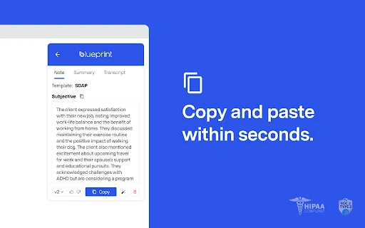 Blueprint: AI Notetaker ডাউনলোড করুন – মানসিক স্বাস্থ্য ক্লিনিশিয়ানদের জন্য সেরা টুল - Screenshot 3