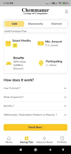 Chemmanur Gold Saver App ডাউনলোড করুন – নিরাপদ স্বর্ণ সঞ্চয় - Screenshot 5