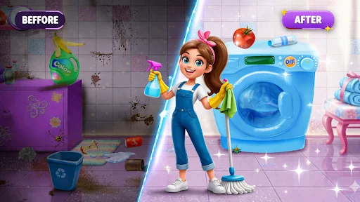 House Cleaning: Girl Cleanup ডাউনলোড করুন – সেরা ঘর পরিষ্কারের গেম - Screenshot 1