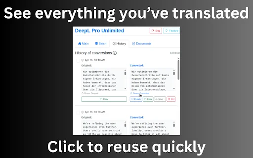 DeepL Pro Unlimited ডাউনলোড করুন – দীর্ঘ টেক্সট অনুবাদের সেরা টুল - Screenshot 3