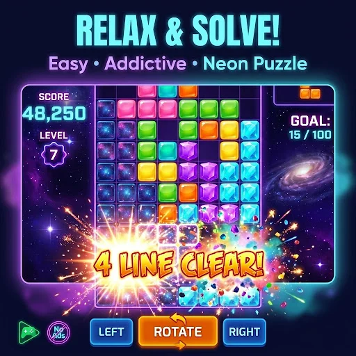 Neon Block: Match & Puzzle ডাউনলোড করুন – সেরা ৫-ইন-১ ব্রেইন গেম - Screenshot 15