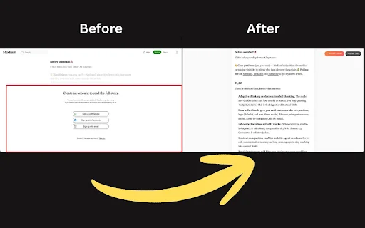OpenArticle ডাউনলোড করুন – মিডিয়ামের পে-ওয়াল ছাড়াই পড়ুন - Screenshot 1