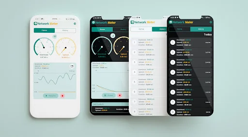 Network Meter ডাউনলোড করুন – রিয়েল-টাইম ইন্টারনেট স্পিড ও ডেটা ট্র্যাকার - Screenshot 1