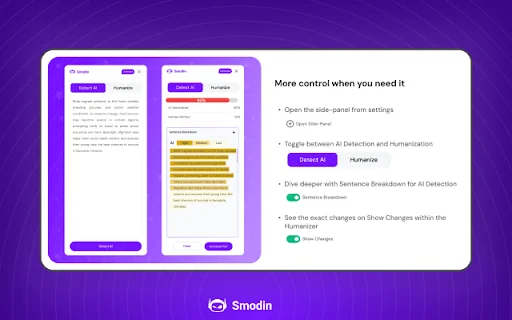 Smodin AI Detector: আপনার লেখাকে করুন আরও নির্ভুল ও মানবিক - Screenshot 3