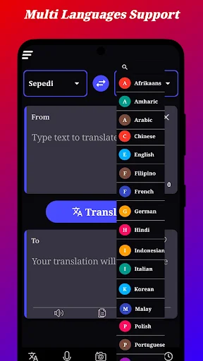 Sepedi Translation ডাউনলোড করুন – সেরা সেপেদি অনুবাদক অ্যাপ - Screenshot 2