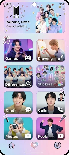 BTS ARIRANG: ARMY Offline Game ডাউনলোড করুন – সেরা বিটিএস অভিজ্ঞতা - Screenshot 1