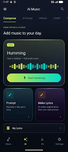 AI Music Player – AURORA ডাউনলোড করুন – সেরা মিউজিক অভিজ্ঞতা - Screenshot 5