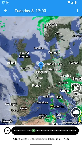 Weather Belgium XL PRO ডাউনলোড করুন – সেরা আবহাওয়া পূর্বাভাস - Screenshot 5