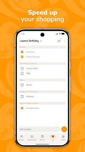 CookNest ডাউনলোড করুন – সেরা রেসিপি প্ল্যানার এবং গ্রোসারি লিস্ট অ্যাপ - Screenshot 5