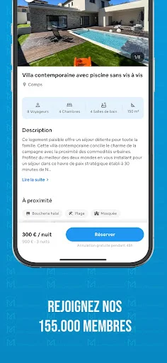Muslim Vacances ডাউনলোড করুন – হালাল থাকার জায়গা বুক করুন - Screenshot 3