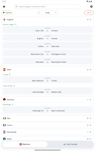 Puntsville: Live Scores & Tips ডাউনলোড করুন – ফুটবল আপডেট ও প্রেডিকশন - Screenshot 16