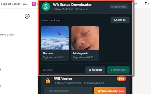 Multi WhatsApp Status Downloader – হোয়াটসঅ্যাপ স্ট্যাটাস সেভ করুন - Screenshot 2