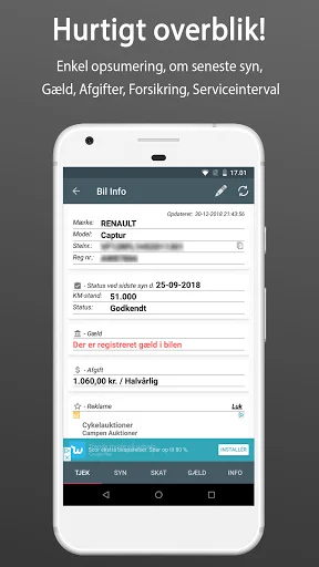 Bil Info nummerplade ডাউনলোড করুন – ডেনিশ গাড়ির তথ্য জানুন - Screenshot 2