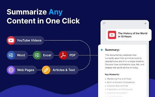 Summarize AI ডাউনলোড করুন – সেরা AI ভিডিও ও টেক্সট সামারাইজার - Screenshot 1