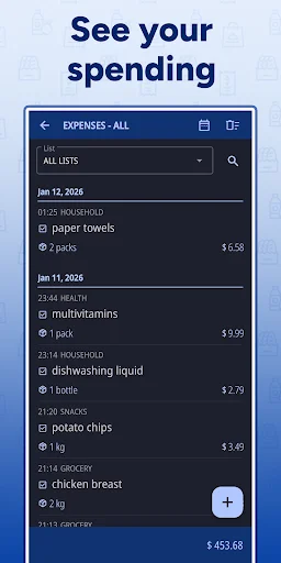 Enchlist: Shopping List ডাউনলোড করুন – মুদি তালিকা ও বাজেট ট্র্যাকার - Screenshot 7