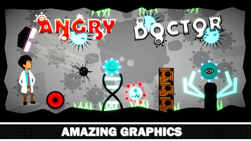 Angry Doctor – Physics Puzzle গেমটি ডাউনলোড করুন – ভাইরাস ধ্বংস করার সেরা গেম - Screenshot 1