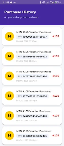 MTN & Airtel Recharge Cards NG ডাউনলোড করুন – দ্রুত রিচার্জ পিন - Screenshot 6