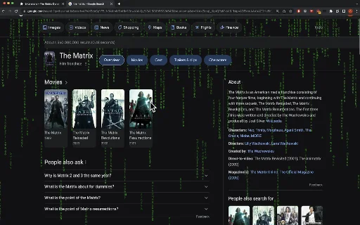 The Matrix Dynamic Background ডাউনলোড করুন – সেরা ডিজিটাল রেইন ইফেক্ট - Screenshot 1