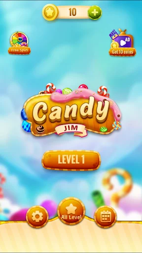 Candy Jim ডাউনলোড করুন – সেরা ক্যান্ডি পাজল গেম ফ্রি ডাউনলোড - Screenshot 1