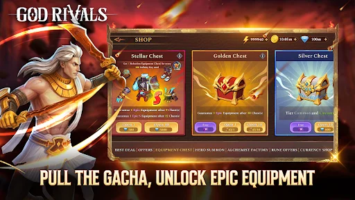 God Rivals: RPG Roguelike ডাউনলোড করুন – ডার্ক ফ্যান্টাসি অ্যাকশন গেম - Screenshot 5